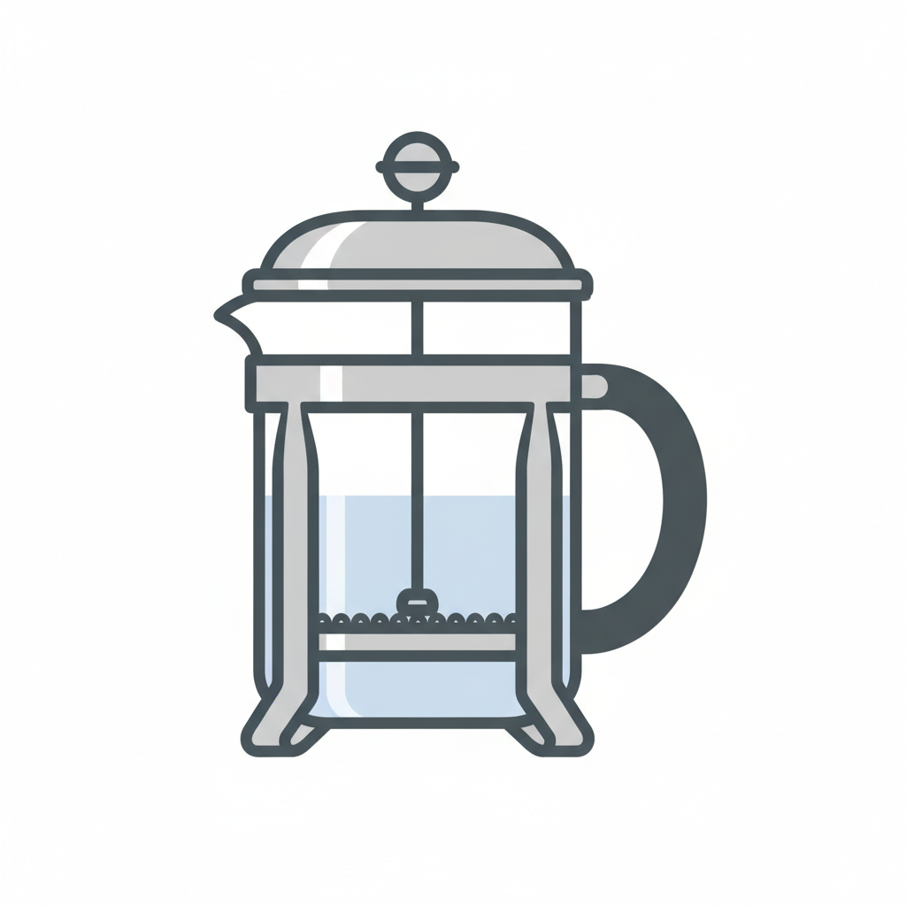 French Press Coffee Icon